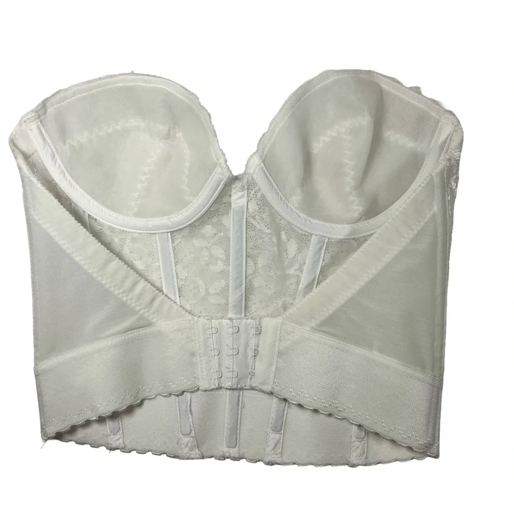 Carnival Vintage Low Plunge Low Back Underwire Bustier, size 34B